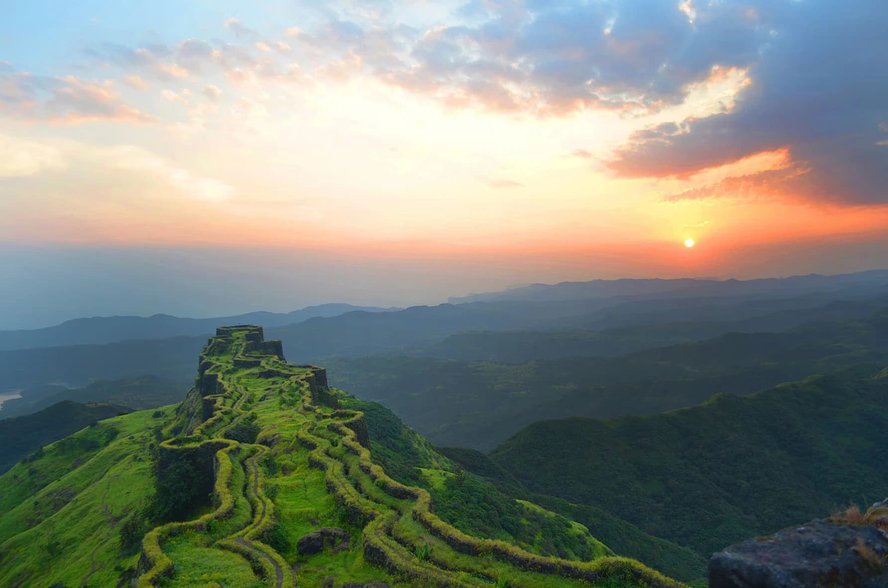Sahyadri fort landscape near Pune